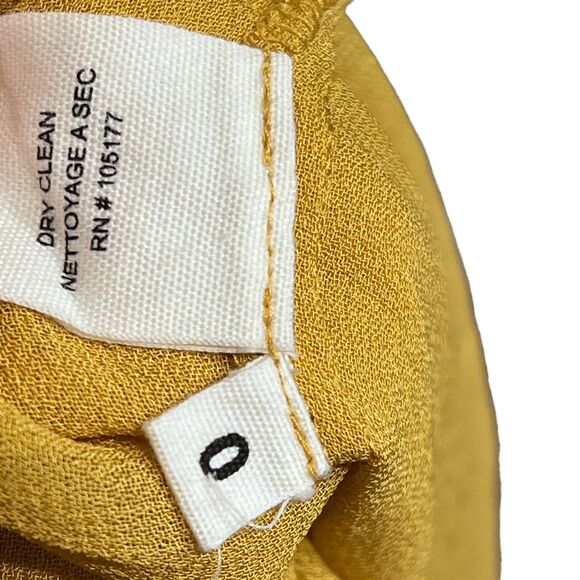 Ulla Johnson Sonja Silk Midi Dress | Size 0 | Yellow Ruffle Hem Boho Chic - Picture 6 of 16